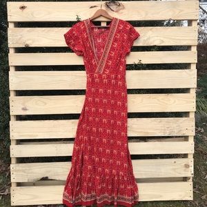 Cute adjustable V neck summer dress